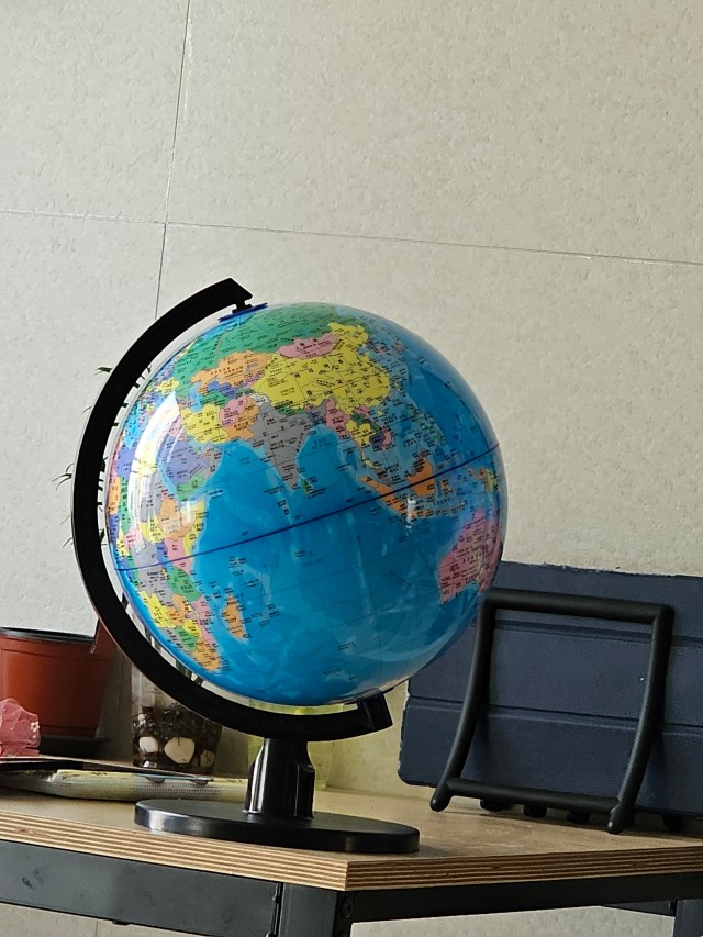파파리브 유아 어린이 한글 표준 독도 지구본 25cm 인테리어 세계지도 이미지 3
