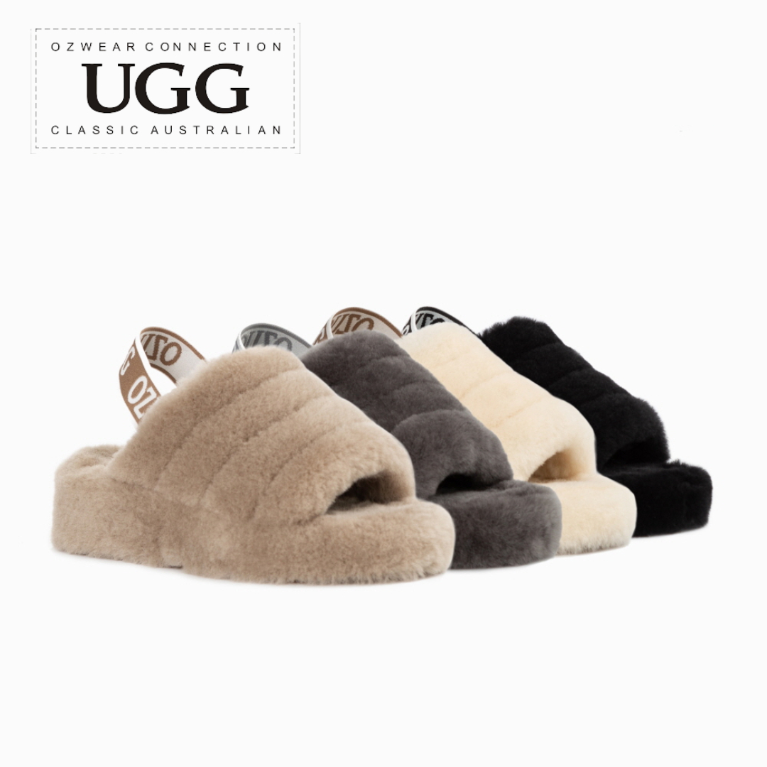 호주 오즈웨어 브루클린 플루프 슬라이드 여성 어그 슬리퍼 OB748