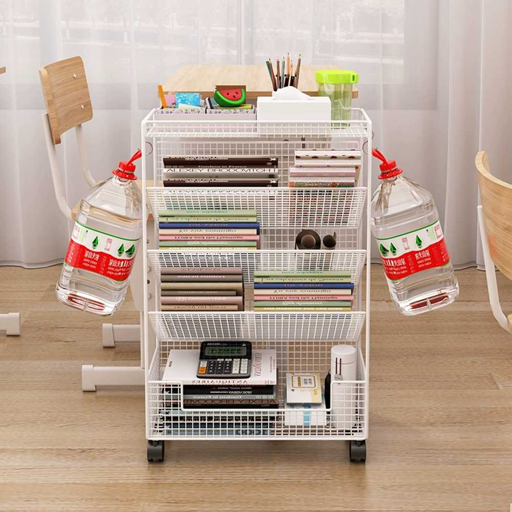 책상 옆 책꽂이 공부방 틈새 문제집 수납 정리 파티션 B 42x17x60 이미지 6