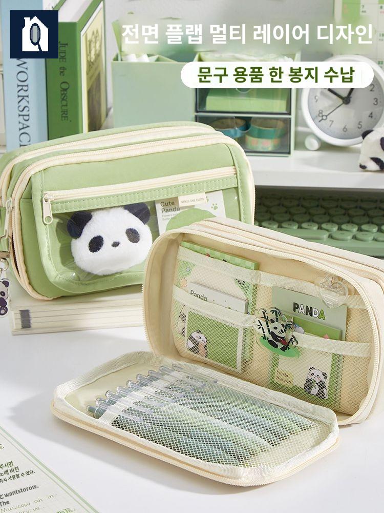 귀여운필통 대용량 동물 팬더 판다 필통 세트 - 상세 이미지 2