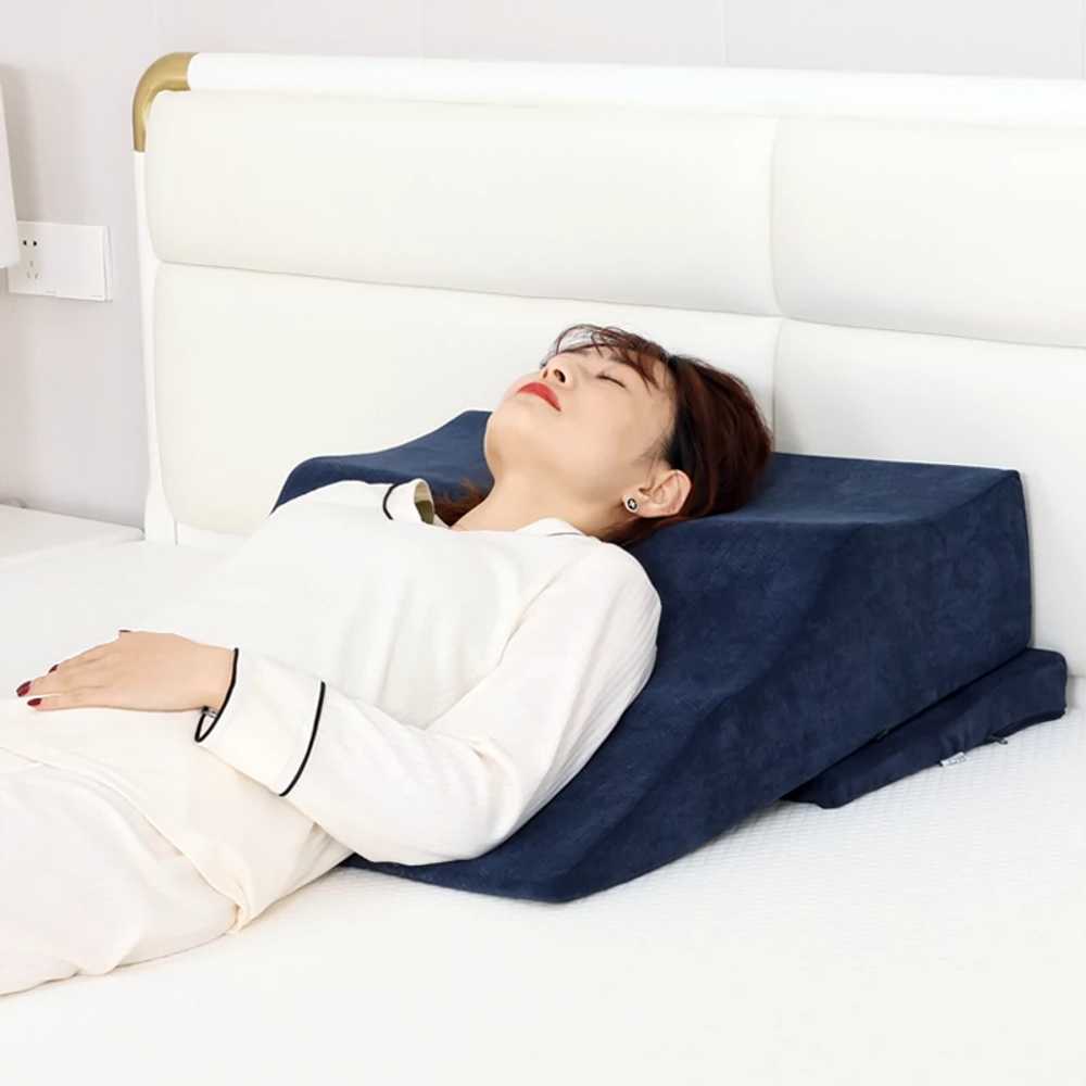 삼각쿠션 노인 등받이 쿠션 위식도 역류방지 케어 베개 - 상세 이미지 5
