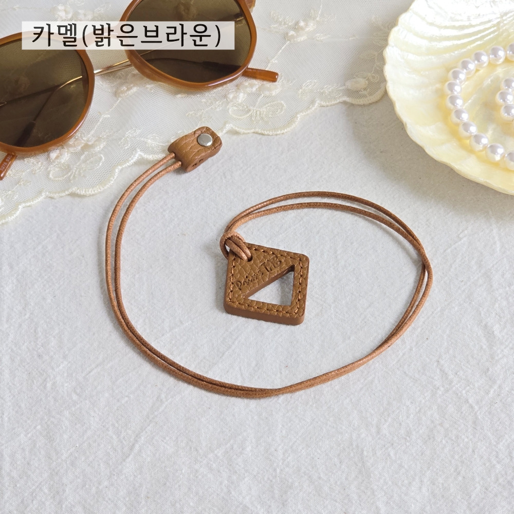 오리지널 천연 토고가죽 안경 걸이 목걸이 스트랩 선글라스 줄 이미지 4