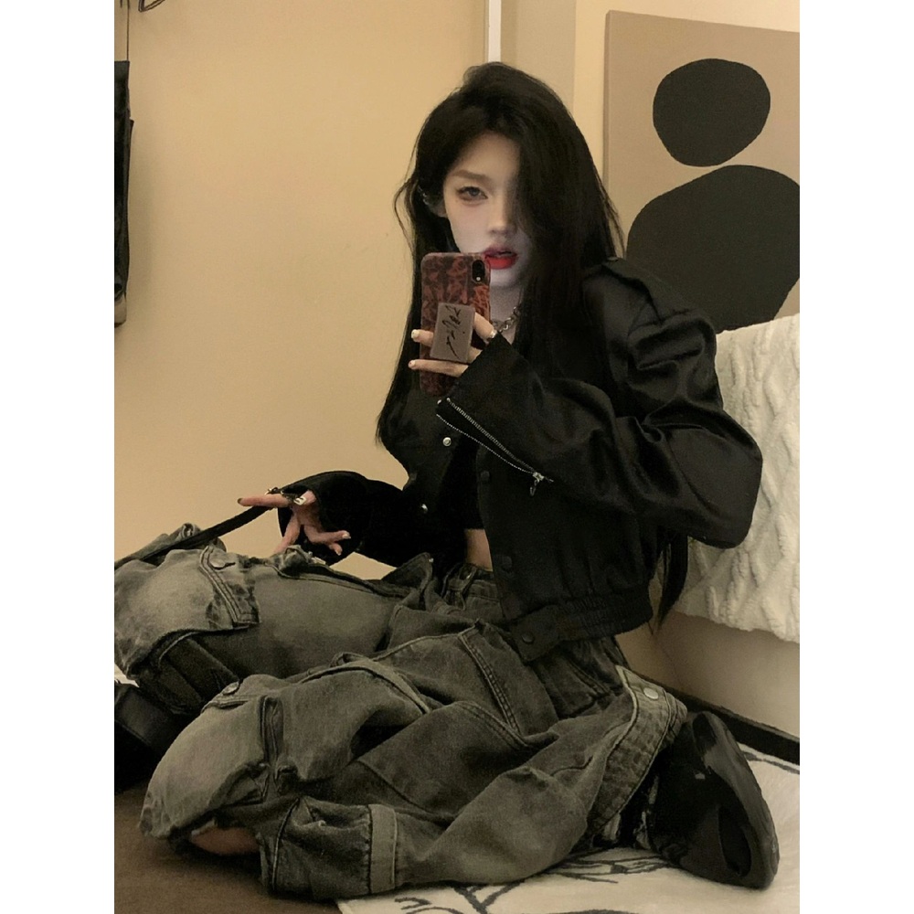 놀라운 토요일 327화 태연 자켓 블랙 세련된 크롭 의상 옷 패션 - 상세 이미지 4