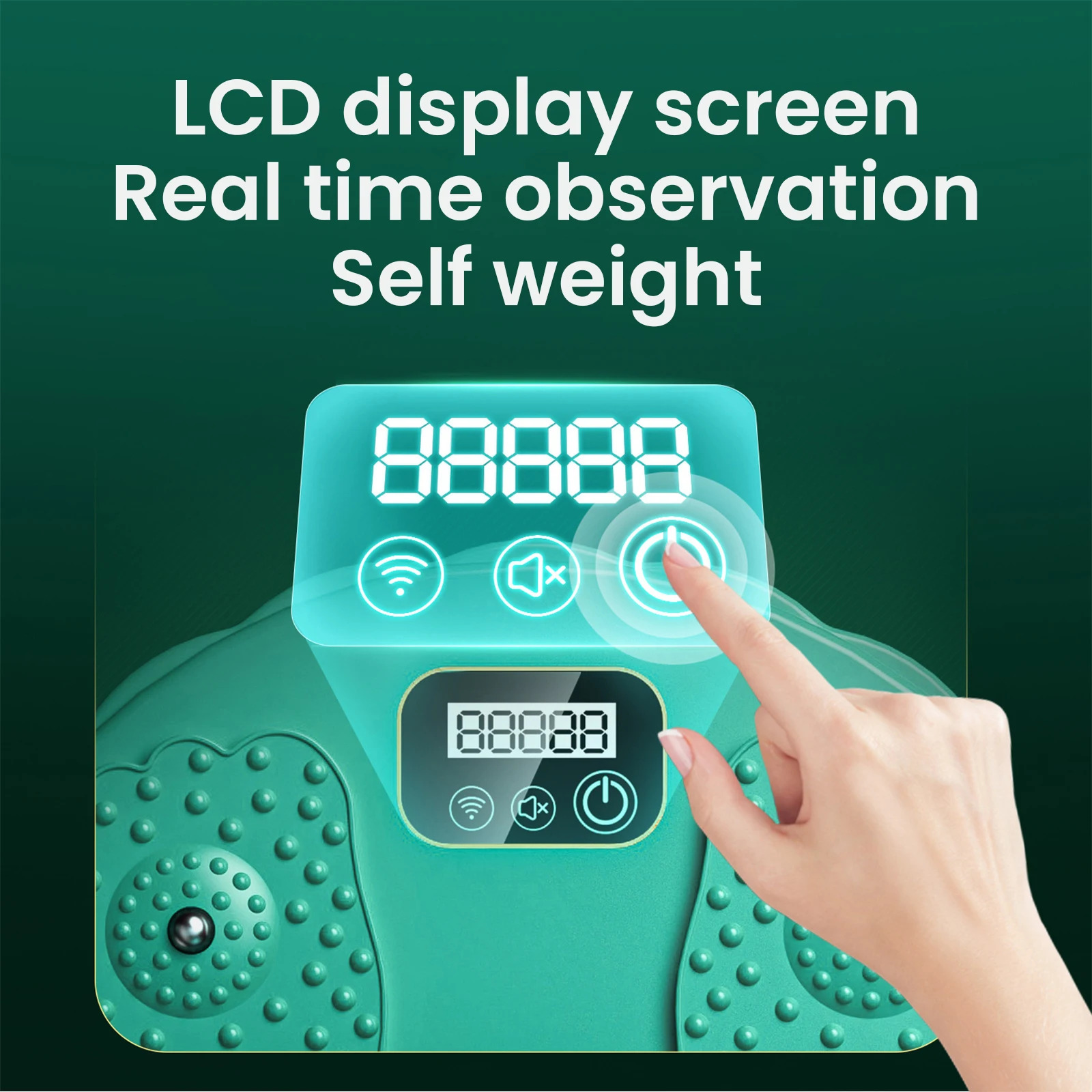 트위스트 디스크 운동 바디 쉐이핑 보드 LCD 발 마사지 플레이트 허리 장비 피트니스 슬림 머신 : 동떼상점