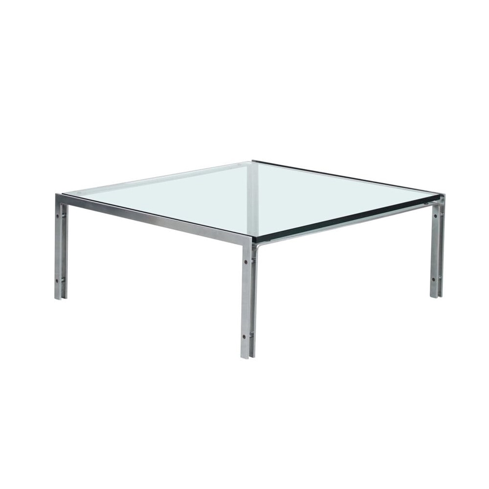 랑게 프로덕션 HB110 스퀘어 커피테이블 강화유리 티테이블 90 x 90 x 36cm - 상세 이미지 2