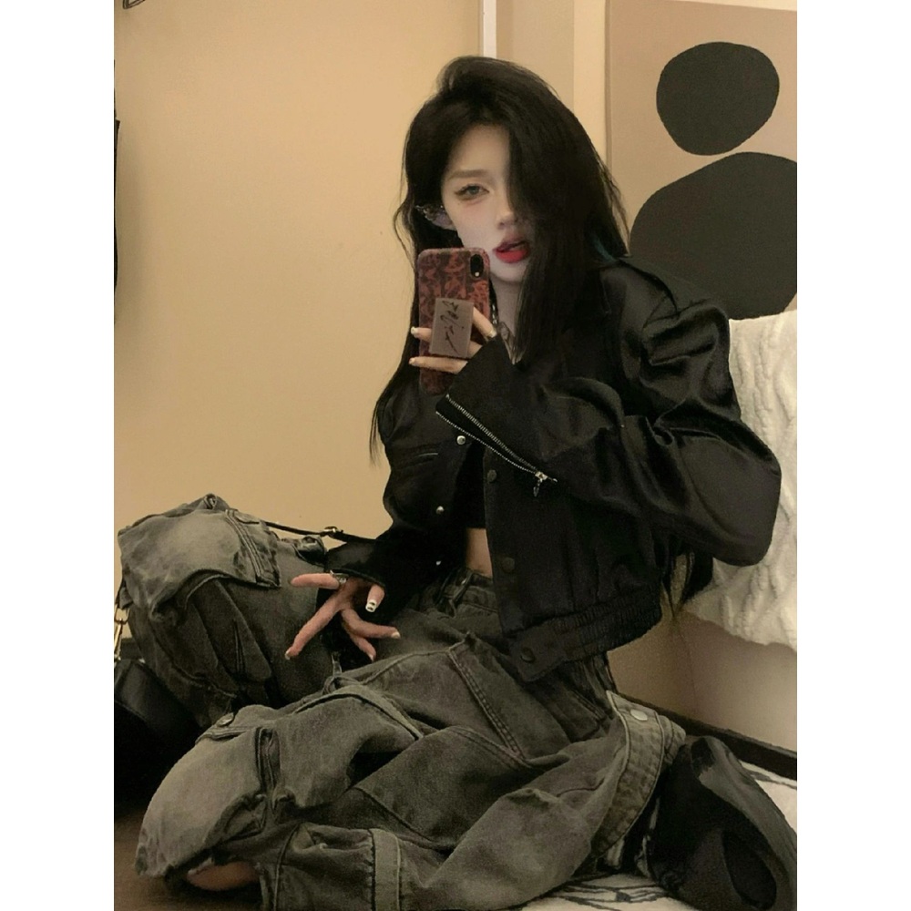 놀라운 토요일 327화 태연 자켓 블랙 세련된 크롭 의상 옷 패션 - 상세 이미지 2