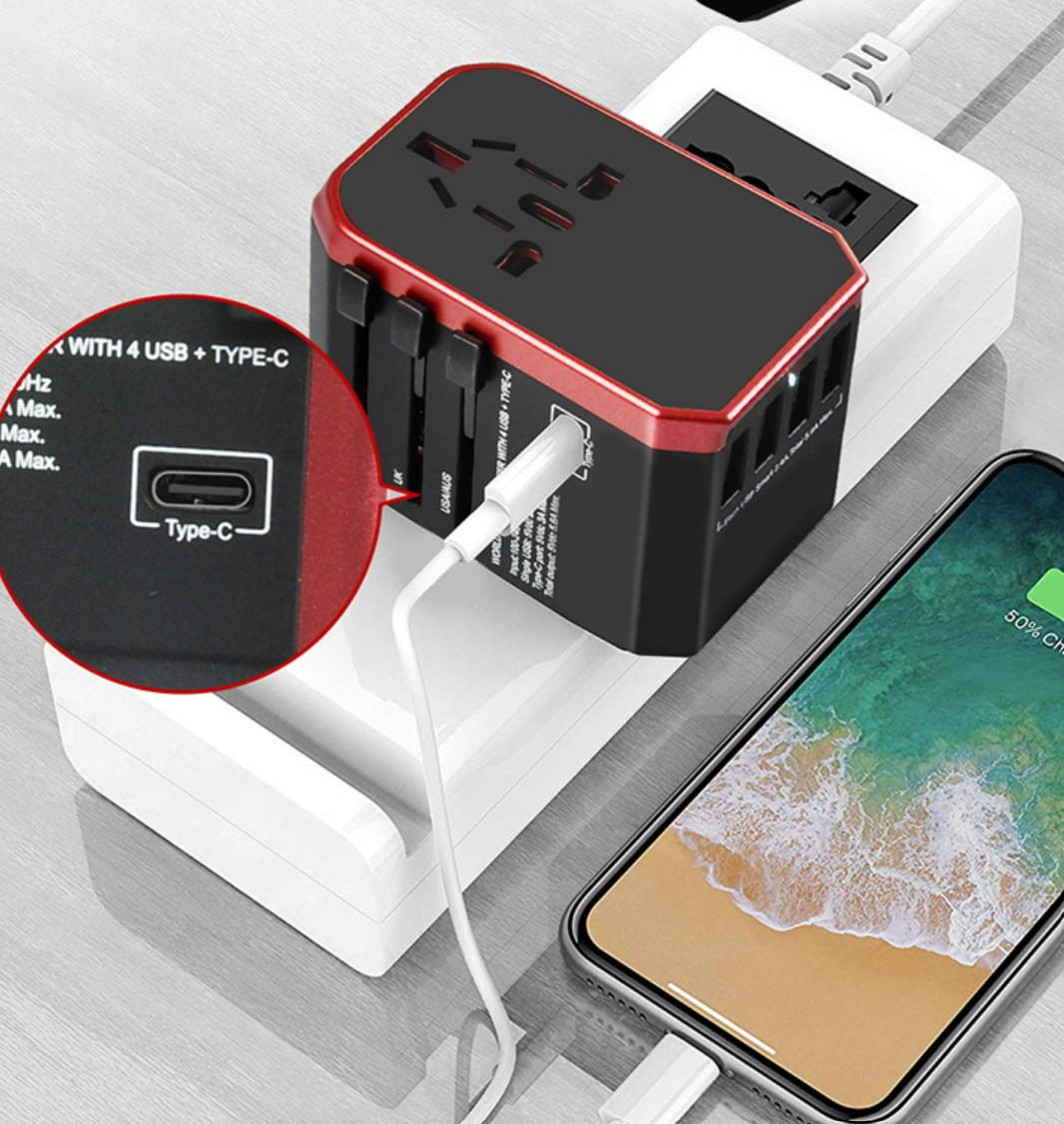 멀티어댑터 멀티탭 돼지코 유럽여행 USB 해외여행 휴대용 이미지 6