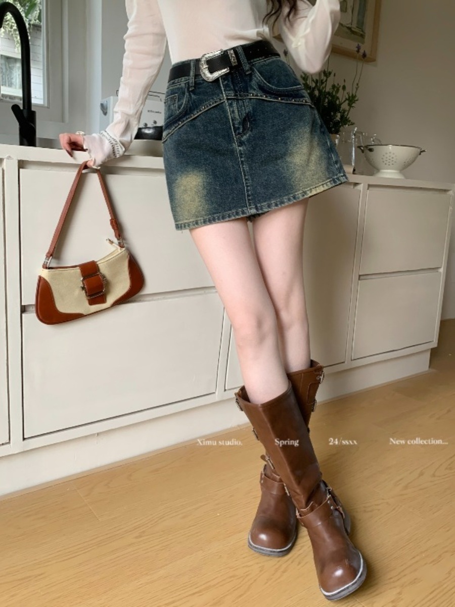 놀라운 토요일 327화 태연 스커트 치마 데님 하이웨스트 의상 옷 패션 - 상세 이미지 5