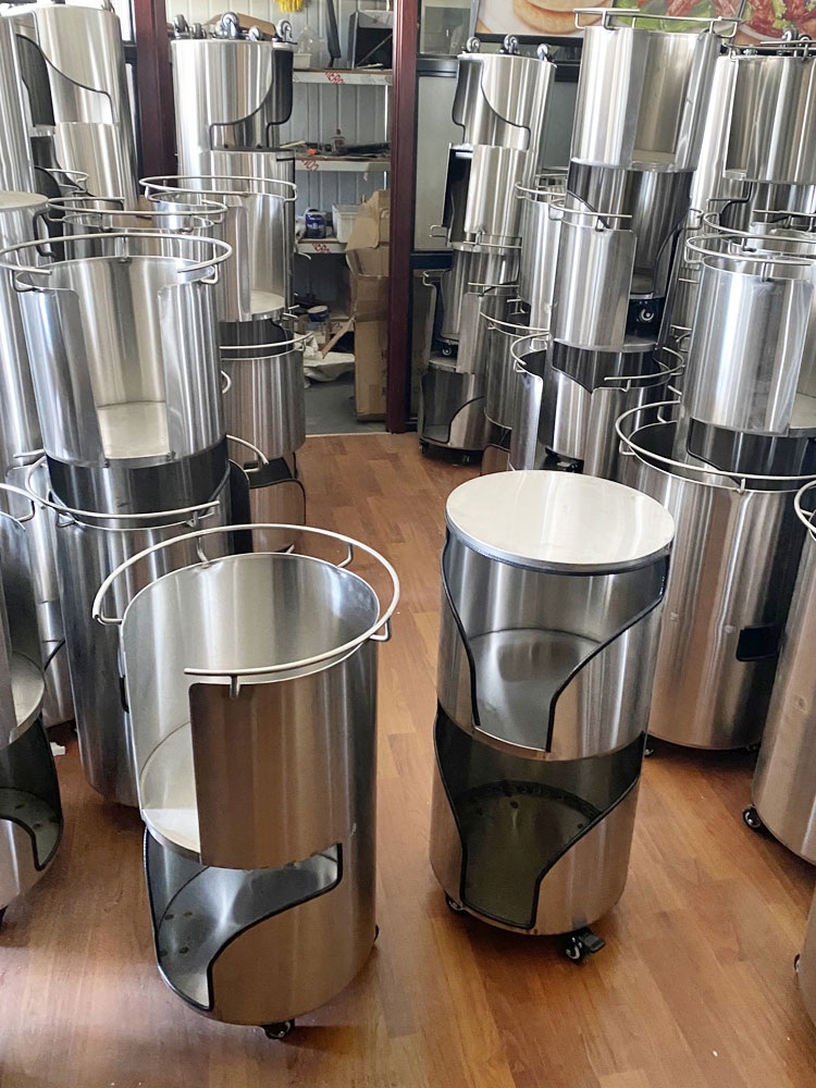 업소용 석쇠 불판 케이스 보관함 원형 정리 이동식 스테인레스