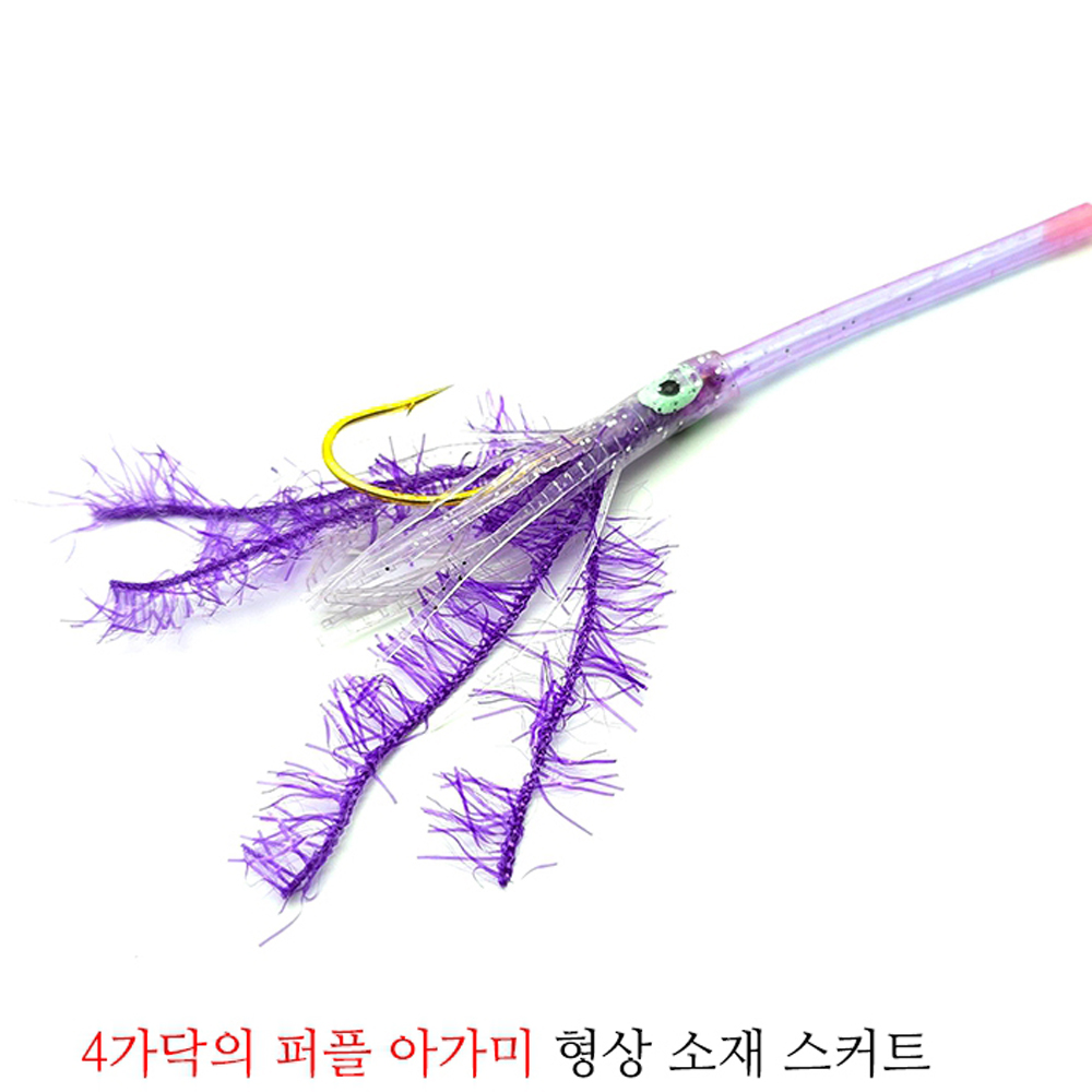 백경 BK-529 아가미+꼴뚜기 갈치바늘채비 선상외줄 텐빈 - 상세 이미지 2