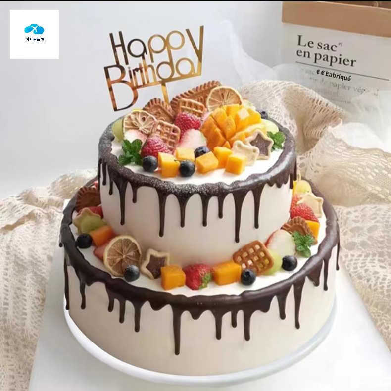 촬영 생일 케이크 돌잔치 케잌 소품 모형 웨딩 - 상품 이미지