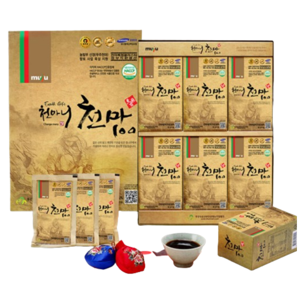 천마니 무주 생 천마 100% 즙 진액 80ml 30포 x1박스 액기스 부모님 건강 선물 - 상품 이미지
