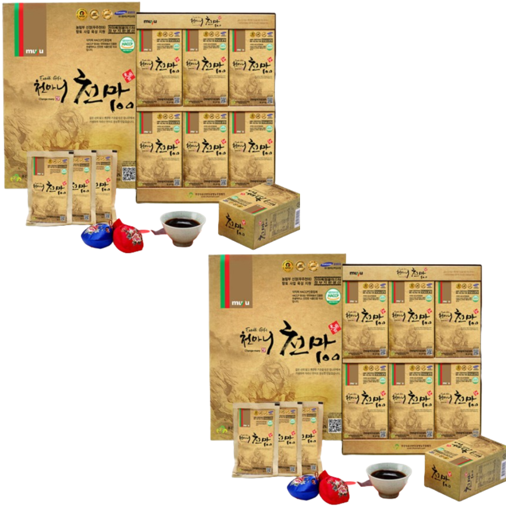 천마니 무주 생 천마 100% 즙 진액 80ml 30포 x2박스 액기스 부모님 건강 선물 - 상품 이미지