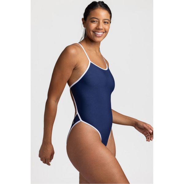 졸린 제나 원피스 수영복 네이비 화이트 Jolyn Xena Swim Onesie (contrasts) - Navy & White - 메인 이미지