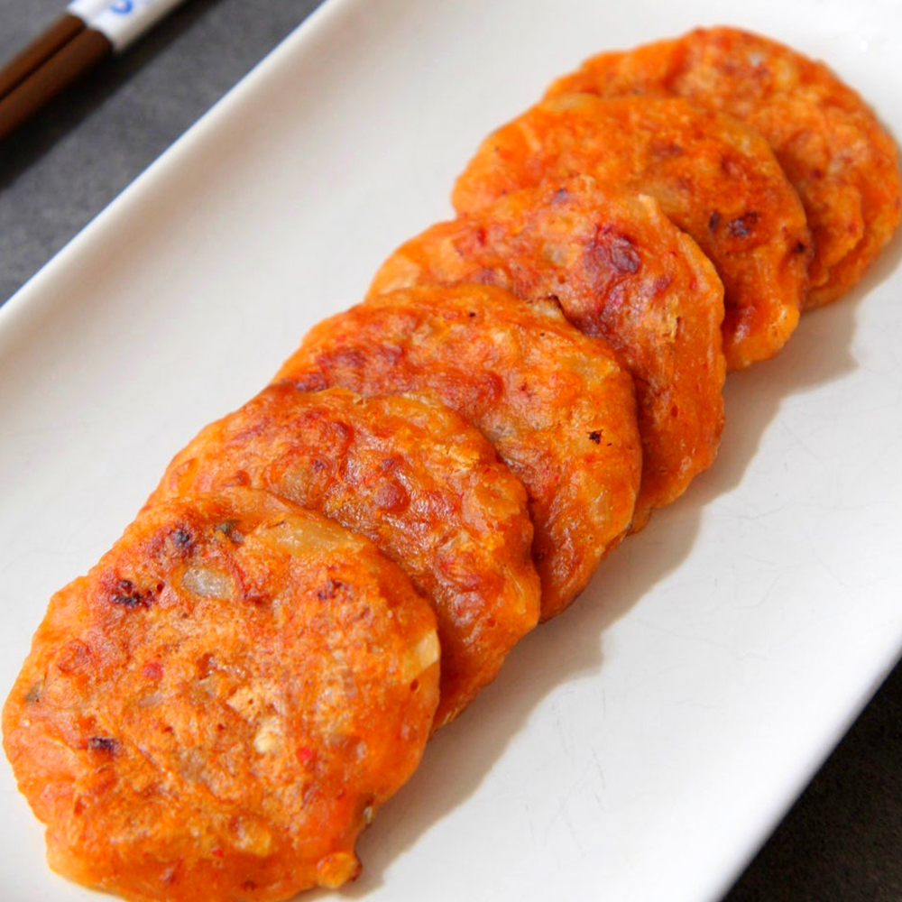 에프용 아삭한 김치전 해물파전 1kg 간편 안주 업소겸용 이미지 6
