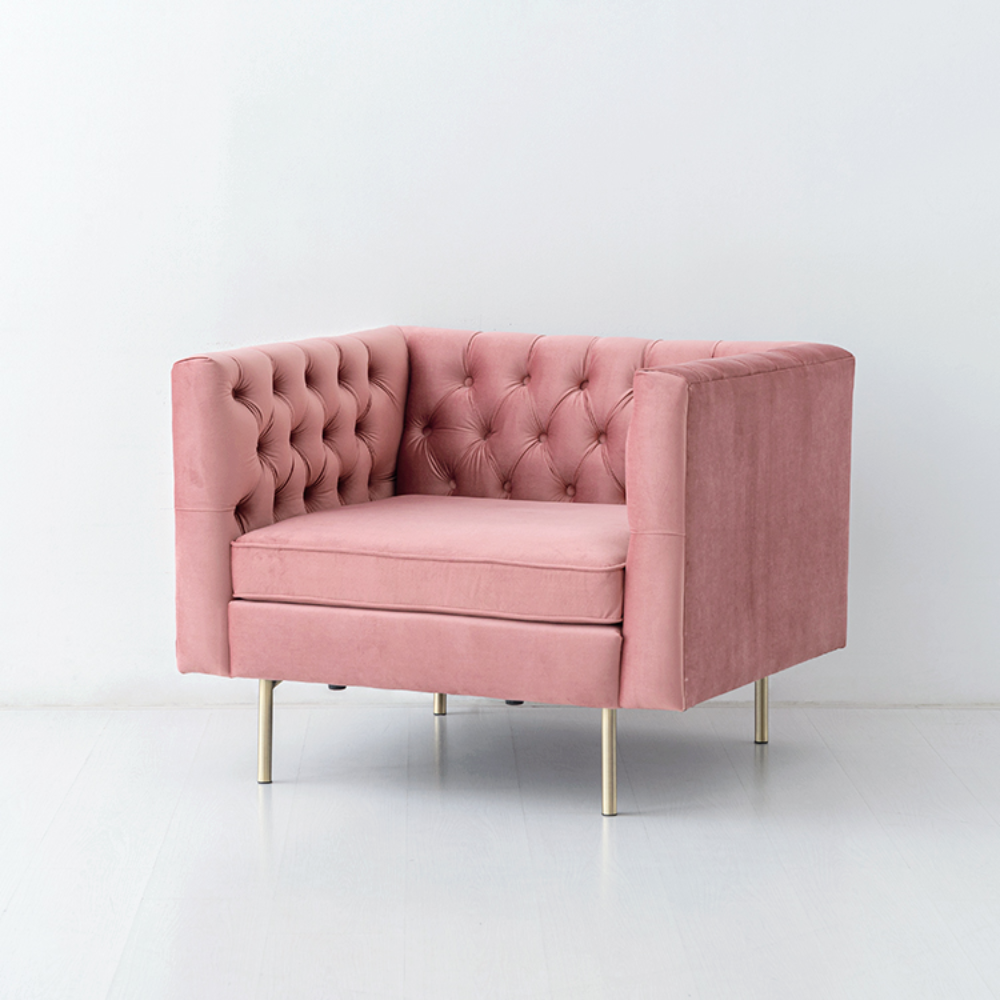 거실 패브릭 디자인 쇼파 1인용 신혼부부 호텔로비 미용실 예쁜 벨벳 소파