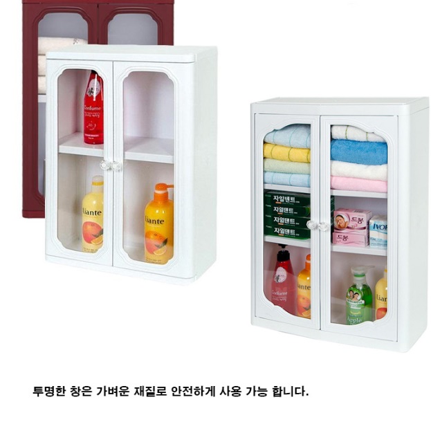플라스틱욕실장 욕실수건수납장 목욕탕수납장 욕실선반장 교체 - 상세 이미지 3