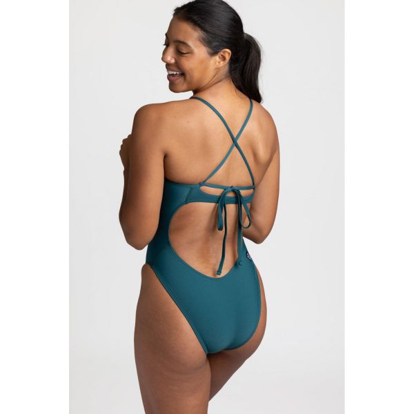 졸린 프리실라 원피스 수영복 피코크 Jolyn Priscilla Swim Onesie (solids) - Peacock - 상품 이미지