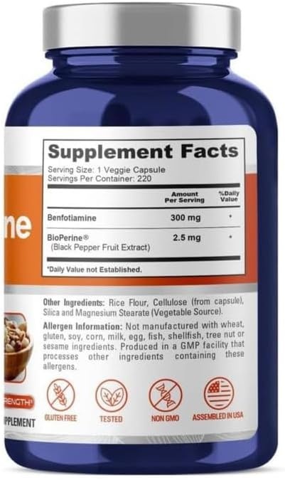 누사퓨어 벤포티아민 300mg 식물성 캡슐 220개 - 상세 이미지 2