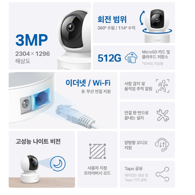 집안 cctv 집 cctv 가게 씨씨티비 아기 cctv 신생아 홈캠 - 상세 이미지 3