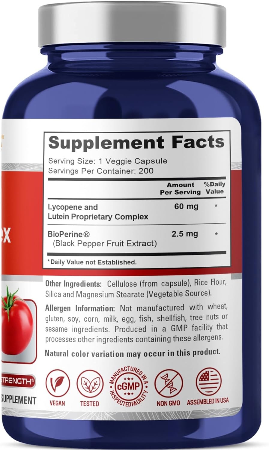 누사퓨어 라이코펜 리코펜 루테인 복합제 60mg 200캡슐 토마토 추출물 - 상세 이미지 2