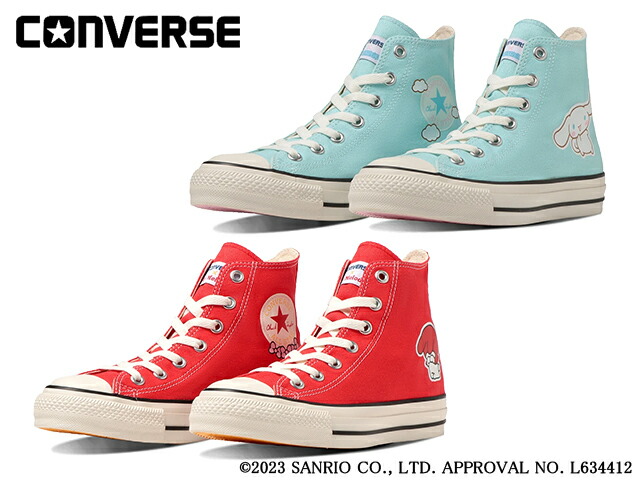 컨버스 CONVERSE 산리오 마이멜로디 시나모롤 하이탑 스니커즈 2컬러