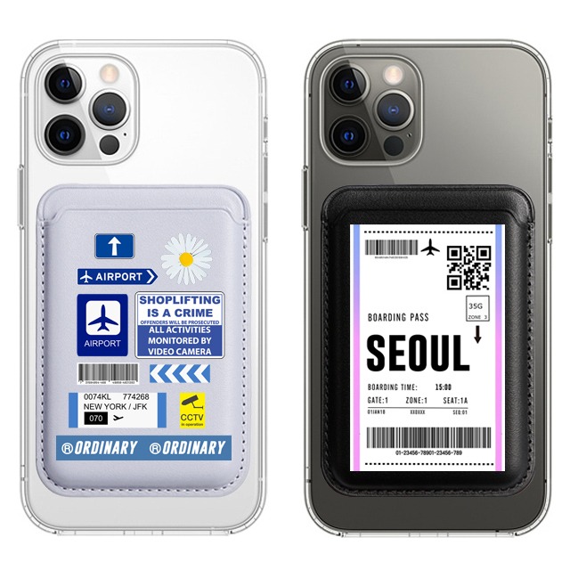 보딩패스 비행기 티켓 맥세이프 카드지갑