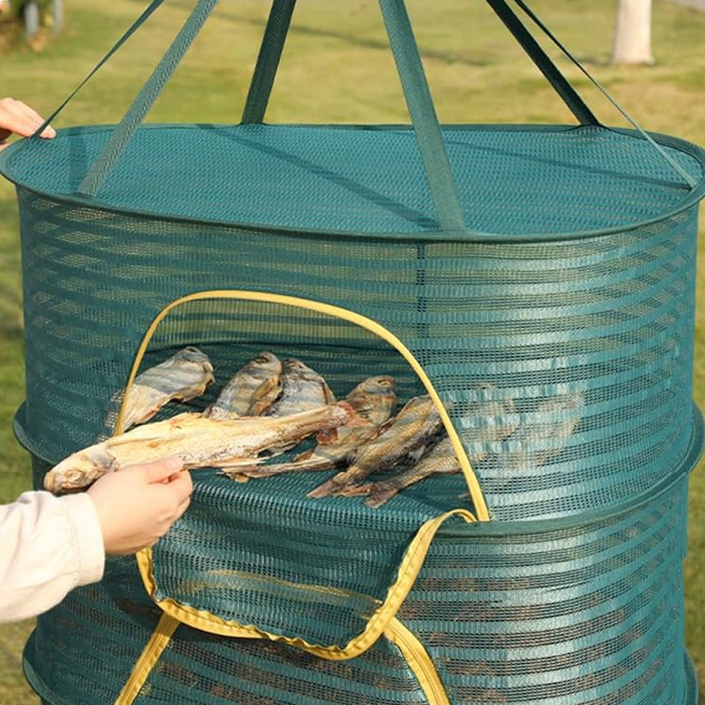 원터치 접이식 식품건조대 고추 말리기 곶감 건조망 다용도 음식 캠핑