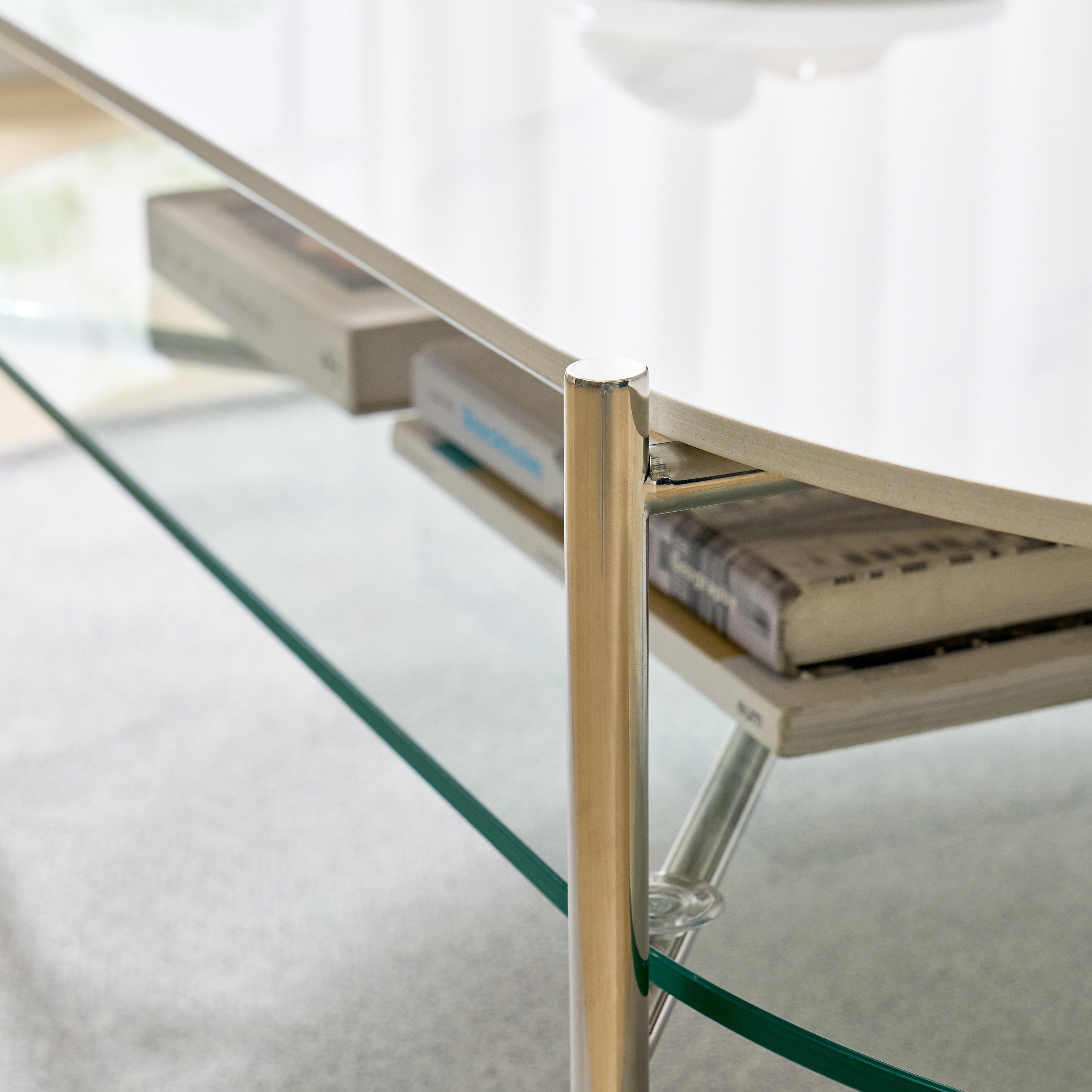 클로에 통 세라믹 거실테이블 유리 레이어드 2in1 쇼파테이블