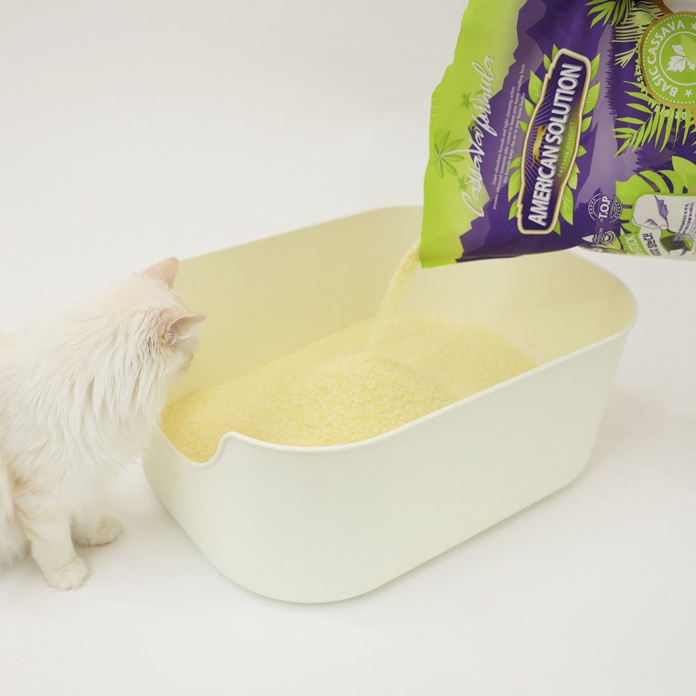 아메리칸솔루션 베이직 고양이 반려묘 화장실 모래 카사바 4.55kg x3개 (1box) - 상세 이미지 3