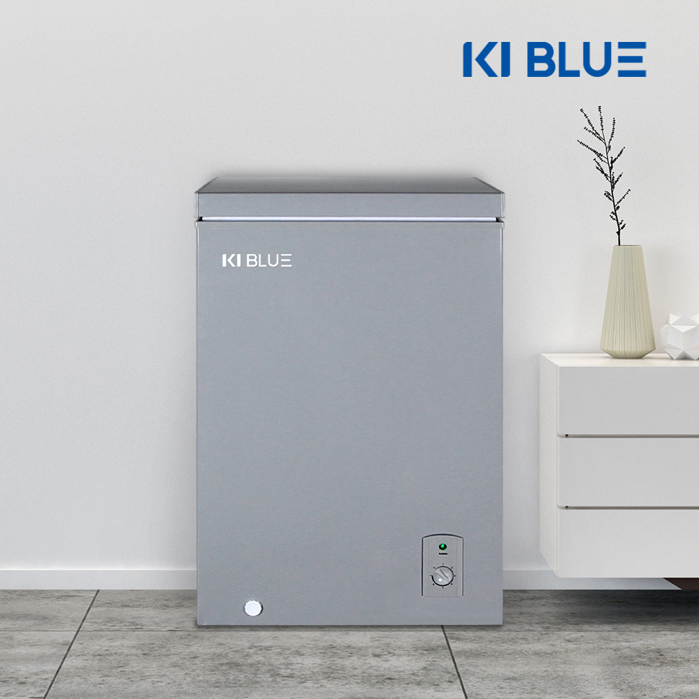가정용 미니 소형 스탠드 냉동고 보존식 작은 서브 얼음 원룸 다목적 그레이 KFHF-100D