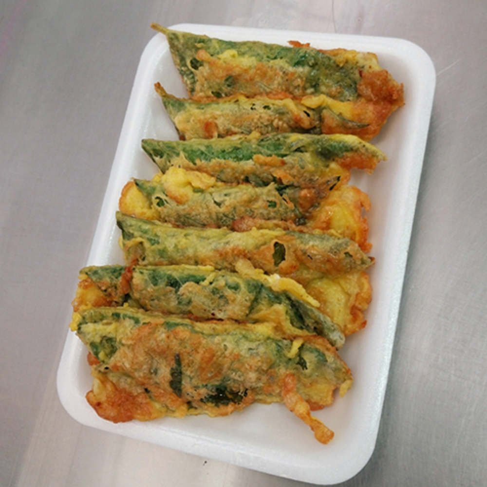 [제천시 배달] 향긋한 깻잎전 1팩 소/대 [제천동문 메밀전녹두전] : 동네시장 장보기