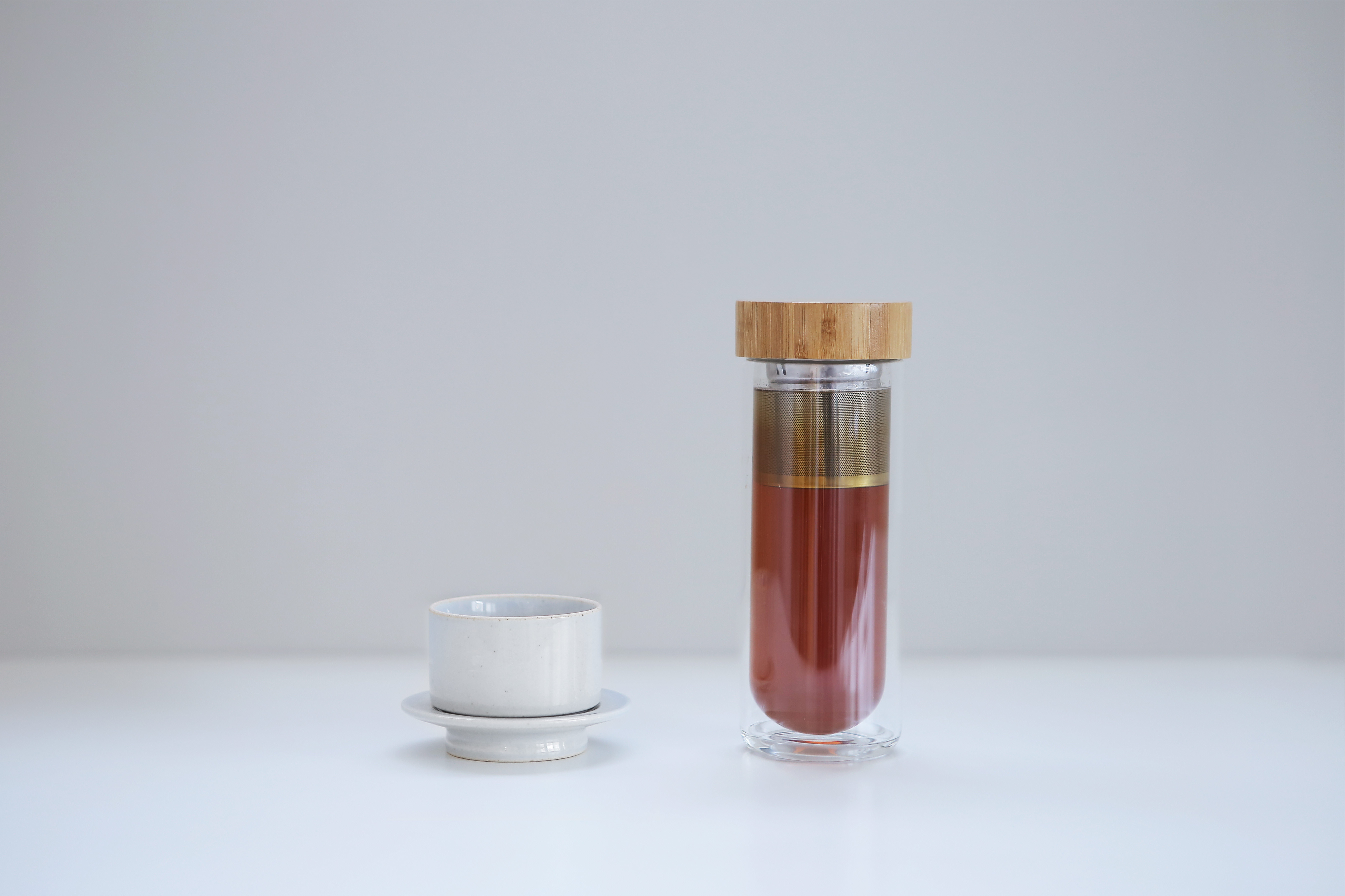 에라토 블랑 글라스 내열 이중유리 티 텀블러 차보틀