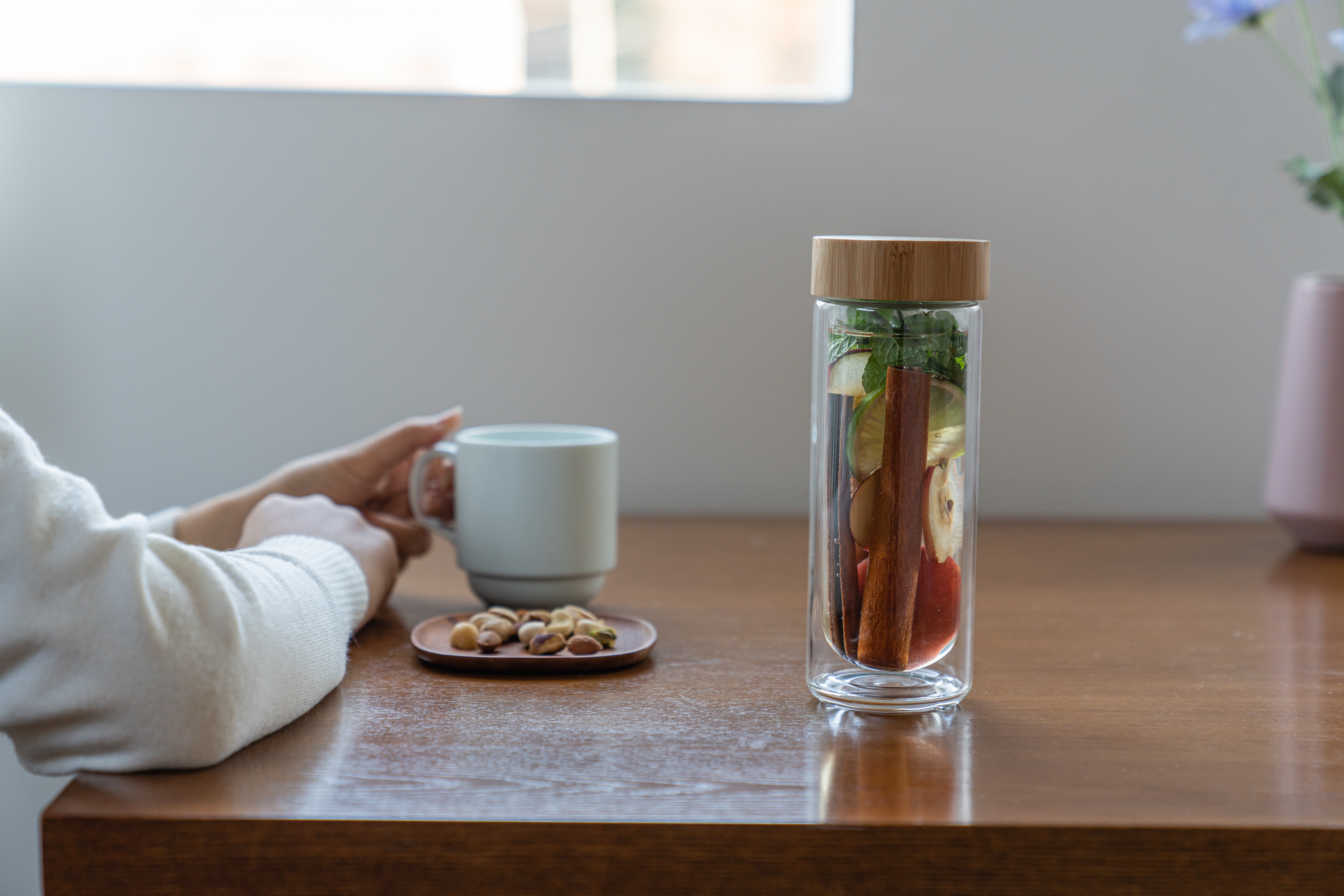 에라토 블랑 글라스 내열 이중유리 티 텀블러 차보틀