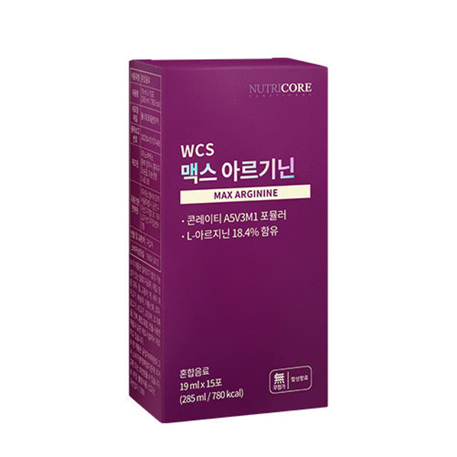 뉴트리코어 WCS 맥스 콘레이티 아르기닌 19mlx15포 1박스