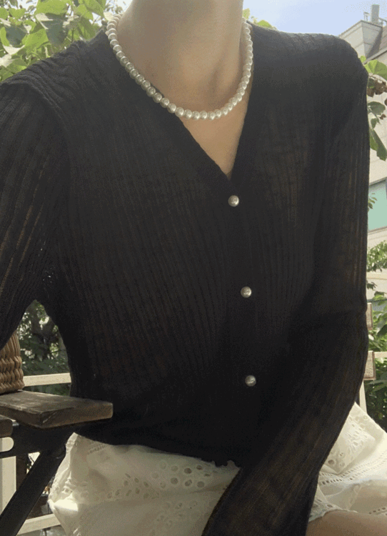 아이스 브이넥 파스텔 여리여리 썸머 여름 주름 골지 슬림핏 루즈핏 크롭 시스루 긴팔 니트 가디건