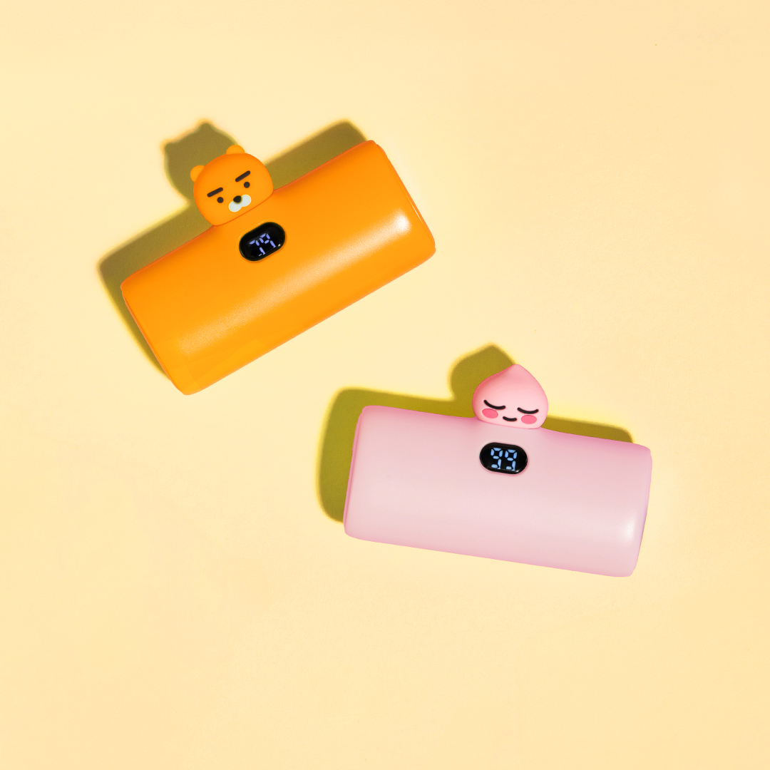 카카오프렌즈 빼꼼 도킹형 20W 보조배터리 5000mAh (C타입) 춘식이 - 상세 이미지 2