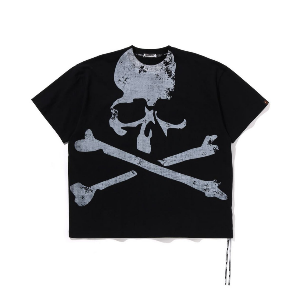 베이프 X 엠엠제이 반팔티 SKULL OVER PRINT RELAXED FIT TEE M 13TH 2ND 1K23-109-912 - 메인 이미지