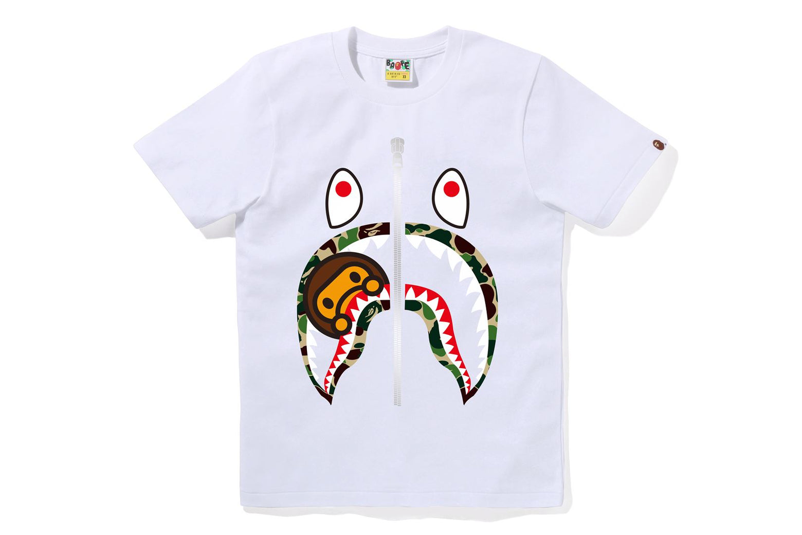 베이프 우먼즈 반팔티 ABC CAMO MILO SHARK 2K80-210-101 - 상세 이미지 2