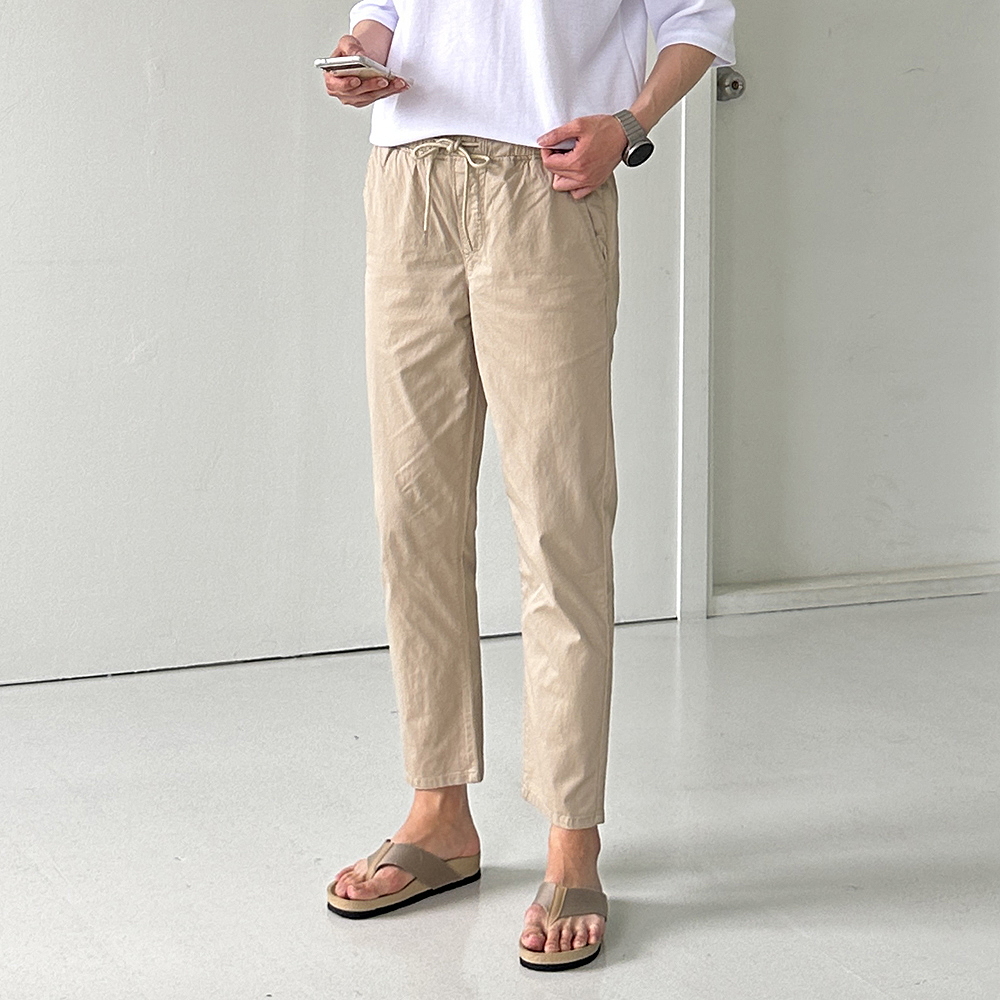 쿨링 팬츠 남자 여름 면 바지 아이스 팬츠 남성냉장고바지 - 상품 이미지