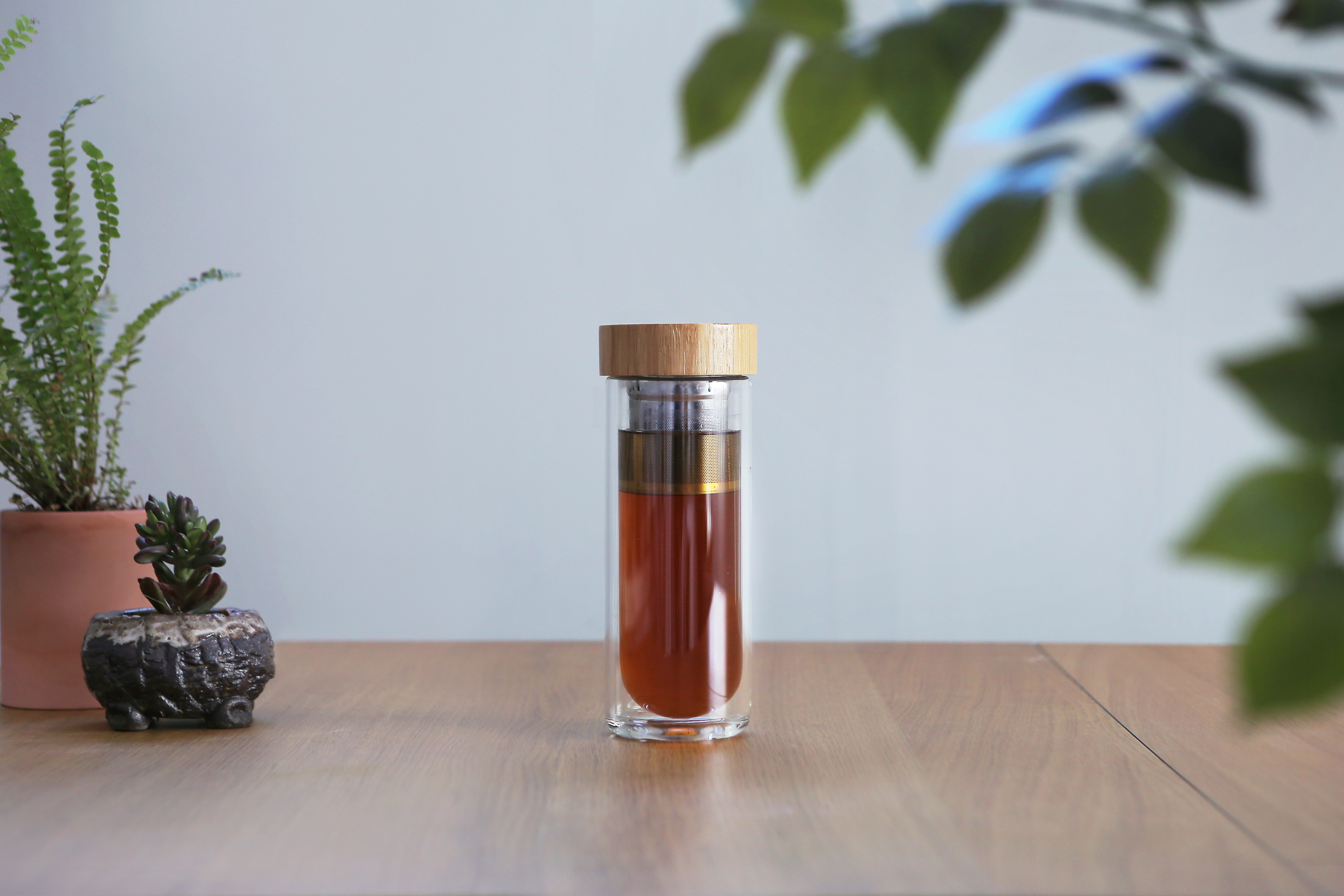 에라토 블랑 글라스 내열 이중유리 티 텀블러 차보틀