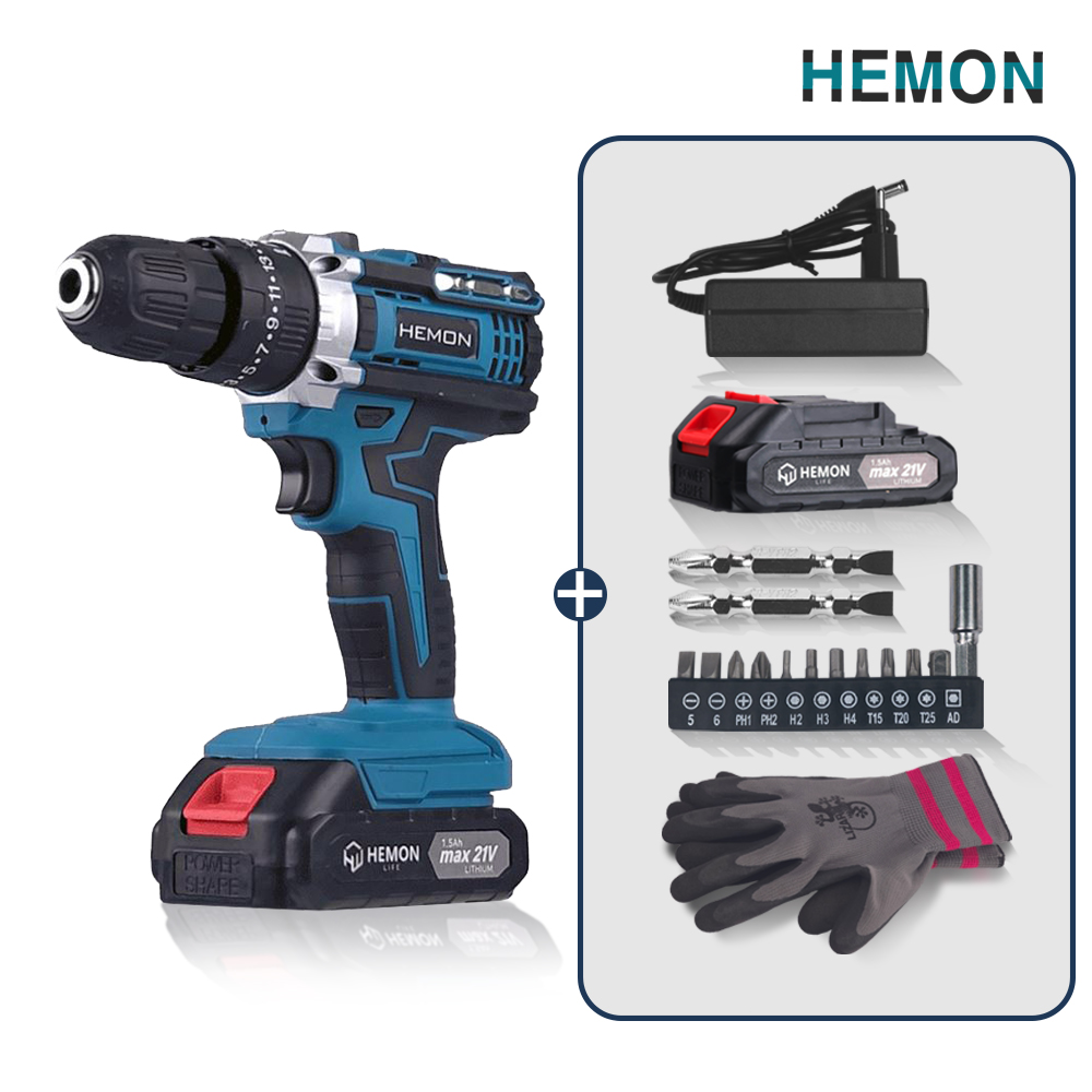 헤몬 다쪼아 더원 전동드릴 무선 충전 전동 드라이버 드릴 공구