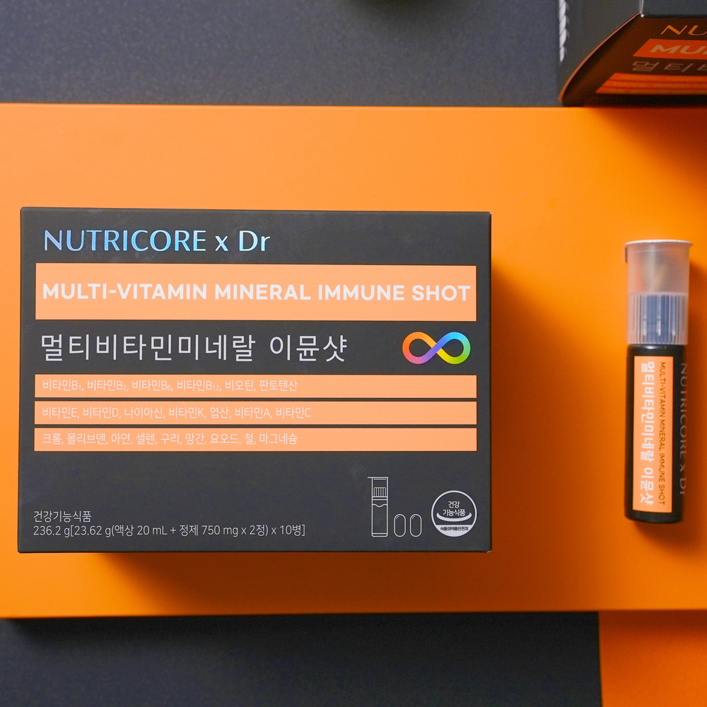 뉴트리코어 x Dr 액상 올인원 종합 멀티비타민 미네랄 이뮨샷 WCS 23.62g x 10병 - 상세 이미지 2