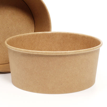 1350호 크라프트 종이용기 100개 / 회덮밥 분식 라면 비빔밥 치킨 크라프트컵