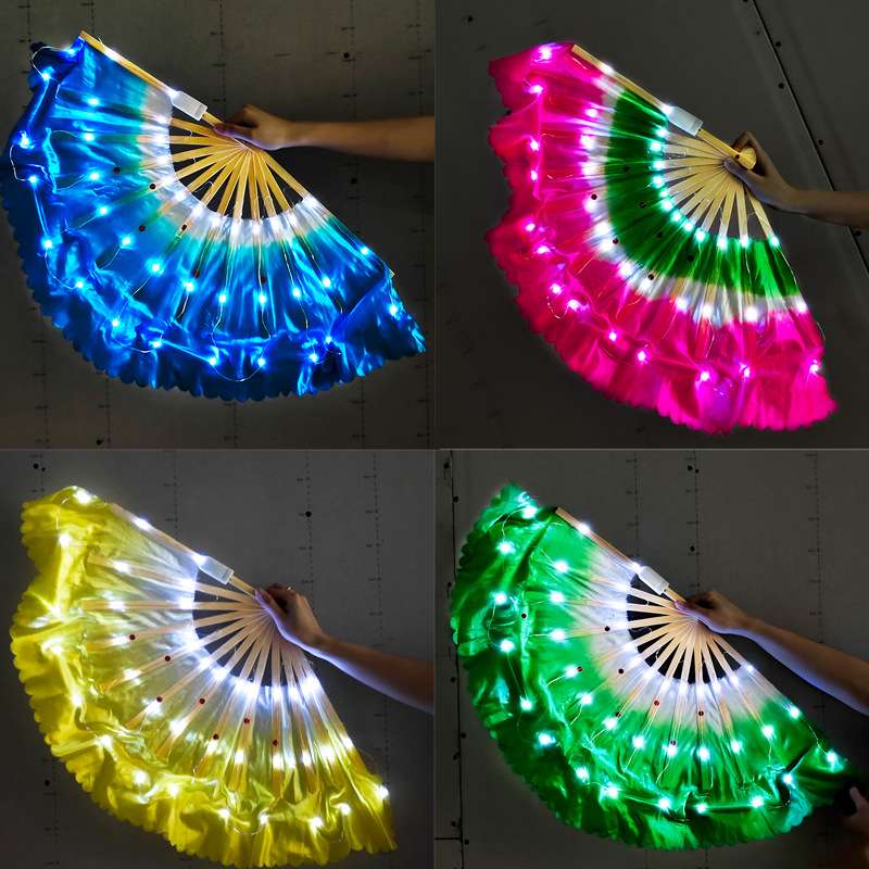 한국무용 부채 너슬 led 부채춤 부체 워십 고전무용 펜베일 - 상품 이미지