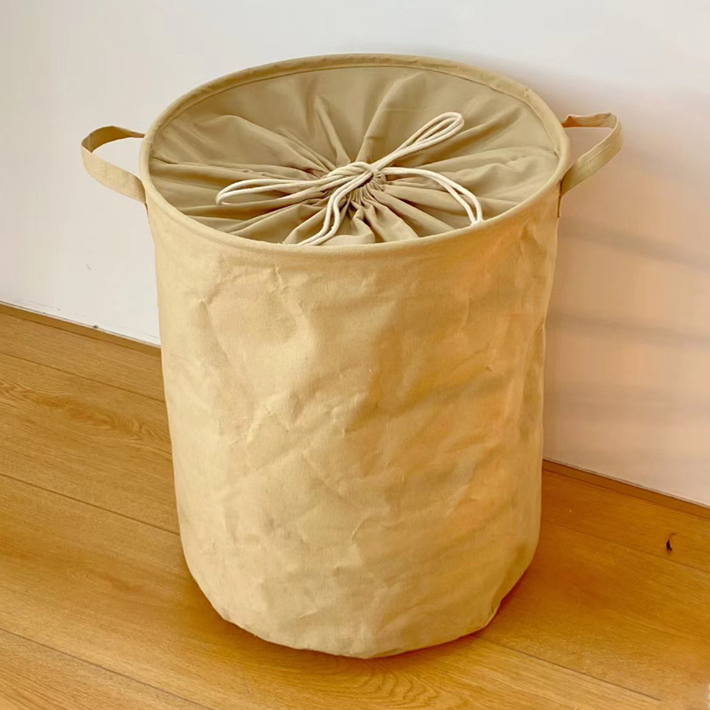 패브릭바구니 접이식 방수 손잡이 수납바구니 다용도 바스켓