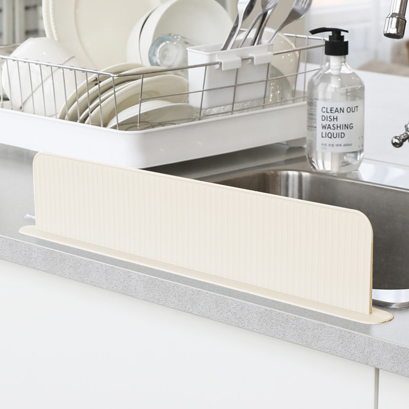 달팽이리빙 퀴진드마망 실리콘 싱크대 물막이(10h)