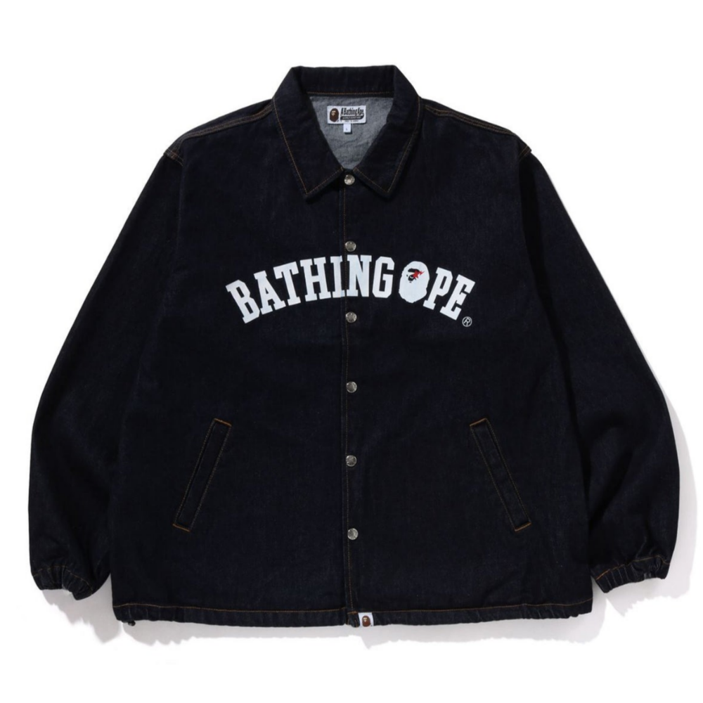 베이프 자켓 BATHING APE RELAXED FIT DENIM COACH JACKET 1K22-140-002 - 메인 이미지