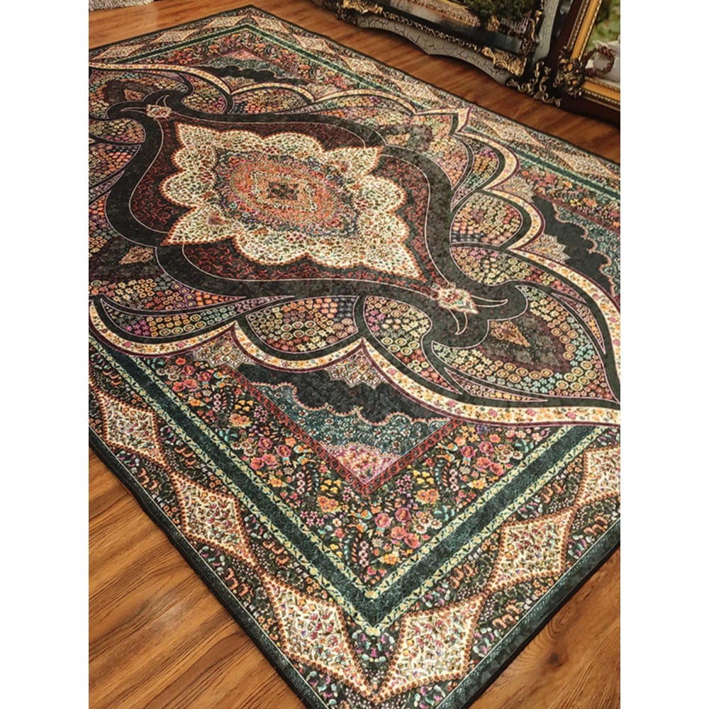 이란 카페트 페르시안 거실 양탄자 엔틱 사각형 러그 리오 그린 160X230cm - 상세 이미지 2