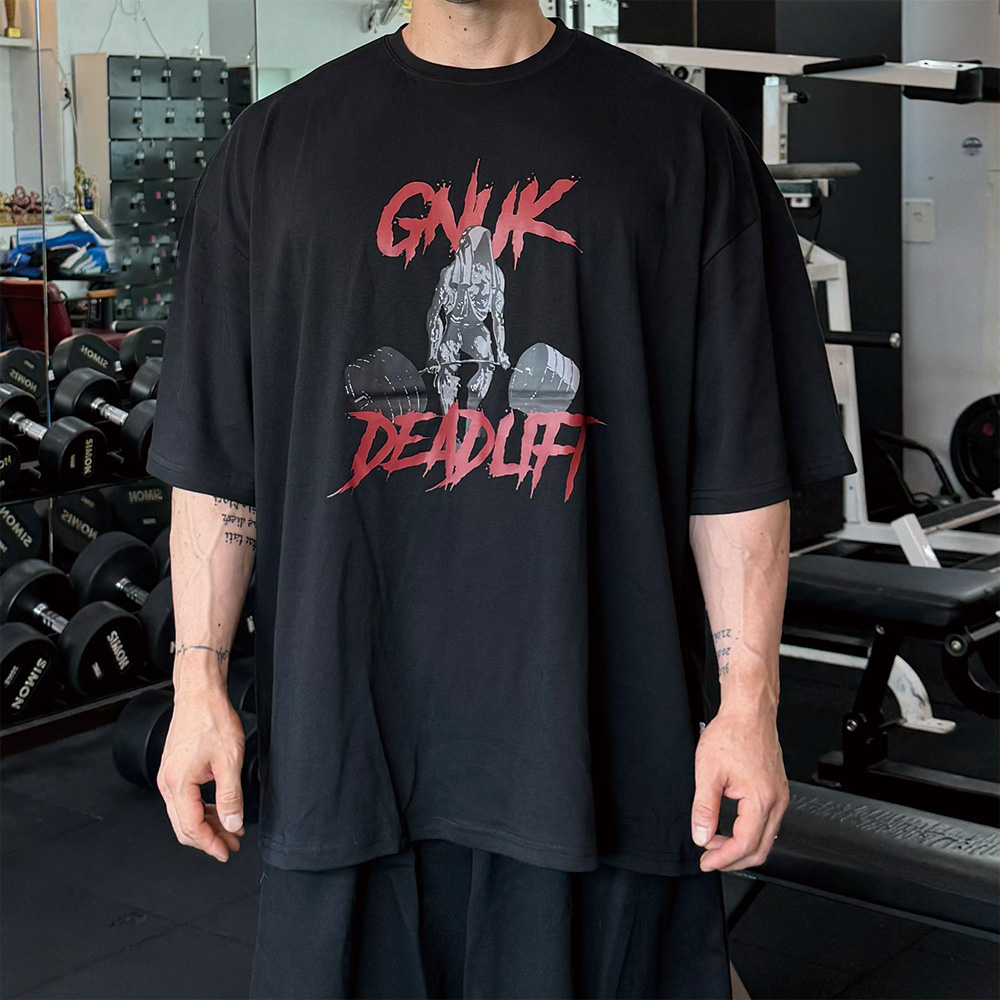 그누크 쿨메쉬 데드리프트 짐웨어오버핏 헬스오버핏반팔 크로스핏티셔츠